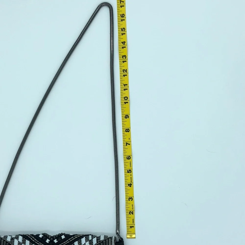 βΌοΈSALEβΌοΈ πβ¨HPx3β¨ πH&M Art Deco Glam Beaded Purse with Chain Strap, NWT - Picture 8 of 12